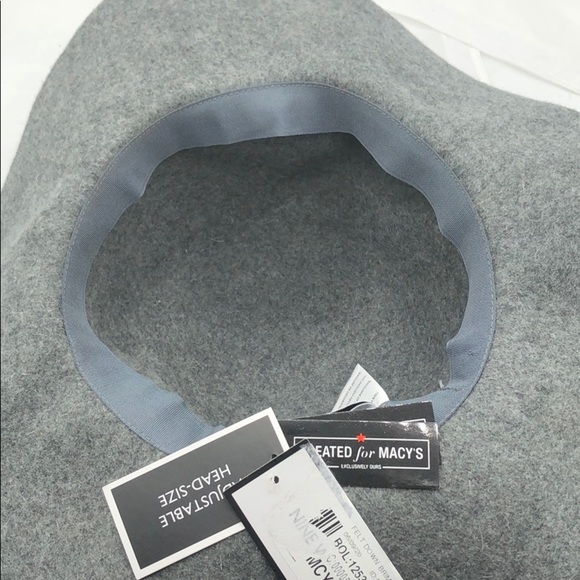 Macy’s Nine West Wool Hat Felt Down Brim Floppy - Picture 5 of 5